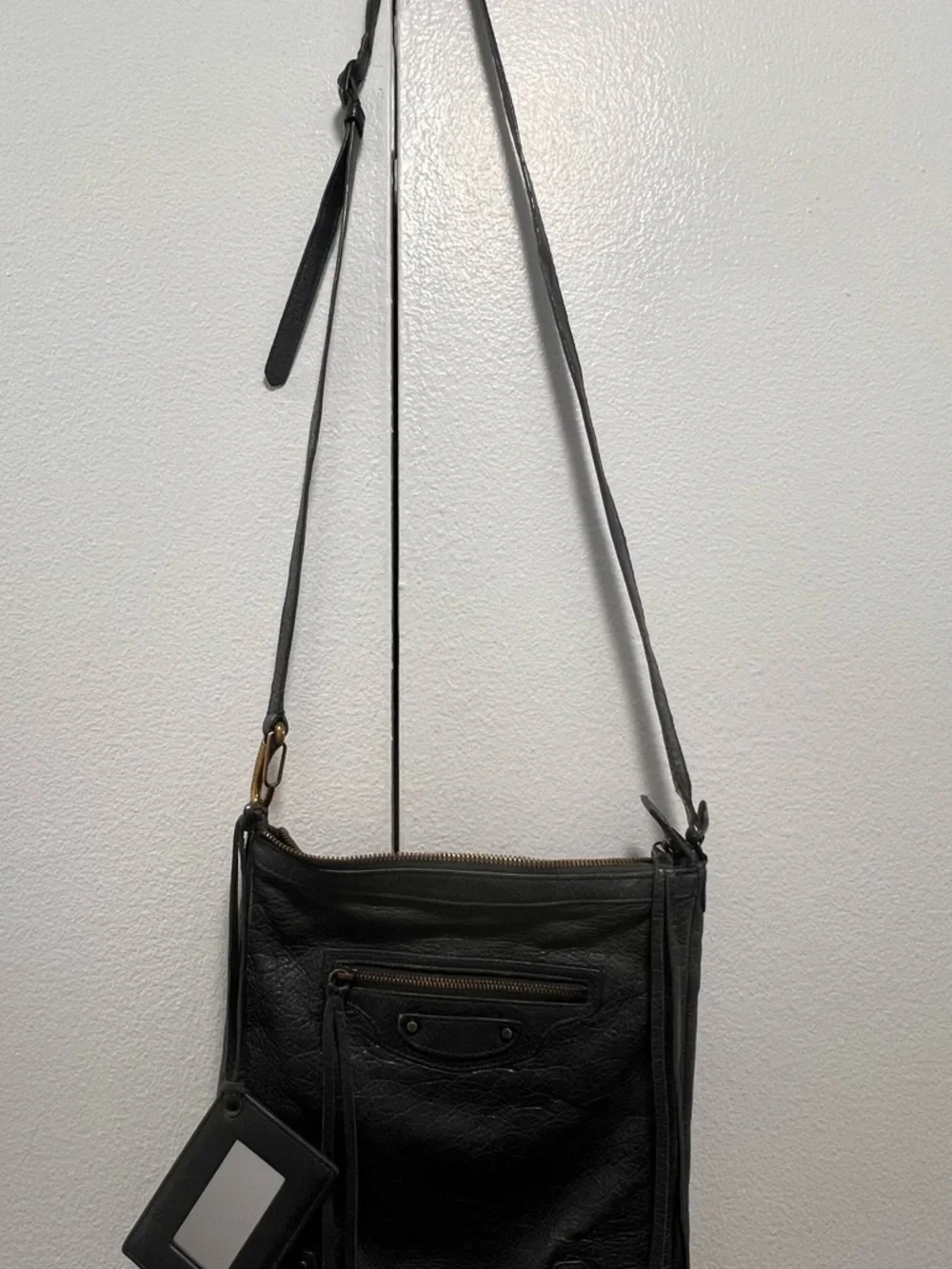 Balenciaga Motocross Agneau Classic Flat Crossbody Bag - Picture 13 of 15